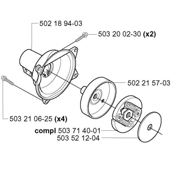 Clutch for Husqvarna 227 LD