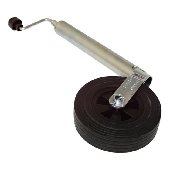 48mm Telescopic Jockey Leg with Plastic Wheel