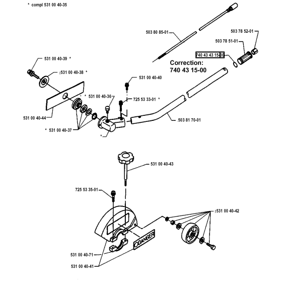 Assembly for Husqvarna 232Rbd