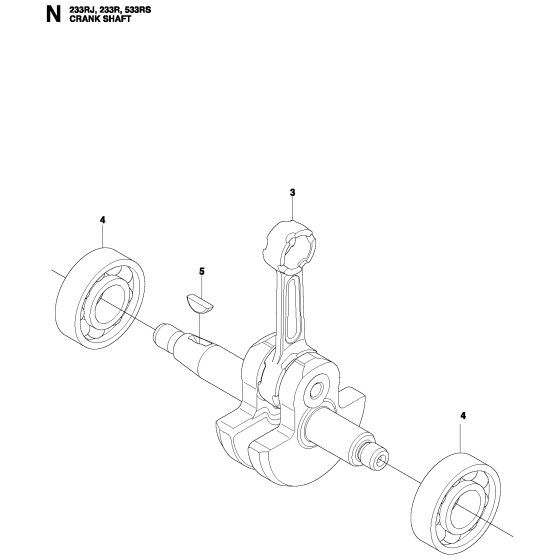 Crankshaft Assembly for 233R