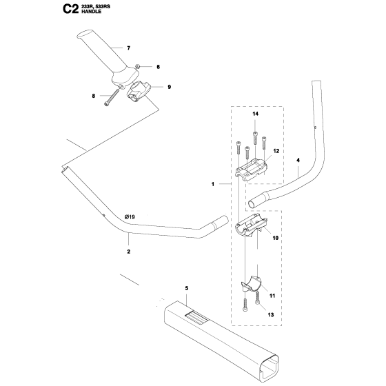 Handle Assembly for 233R