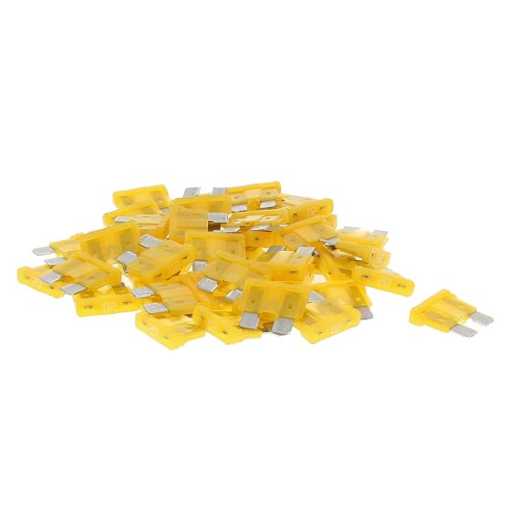 Standard Littlefuse ATO Blade Fuses, Yellow 20 Amp, Pack of 50