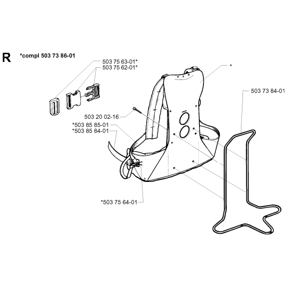 Harness Assembly for Husqvarna 235P
