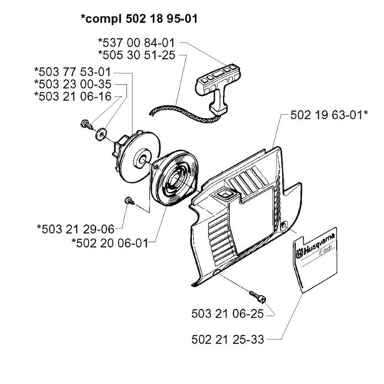 Starter for Husqvarna 240 L