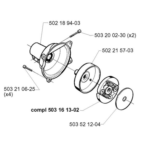 Clutch for Husqvarna 240 L