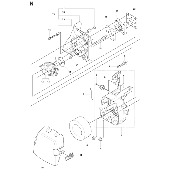 Carburetor & Air Filter for 241RJ