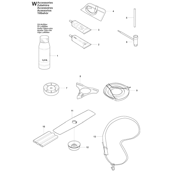 Accessories for Husqvarna 241RJ