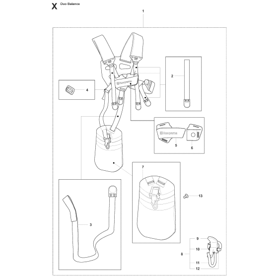 Harness Assembly for Husqvarna 241RJ