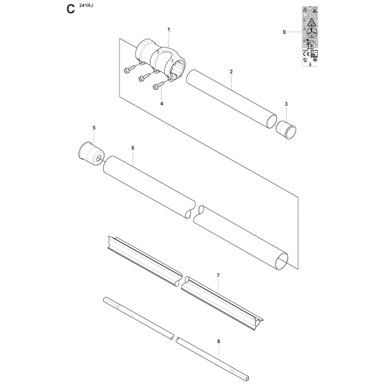 Shaft No.2 Assembly for 241RJ