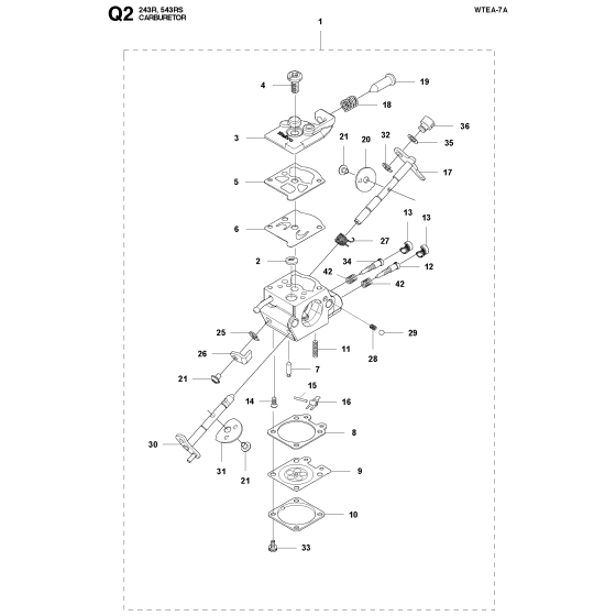 Carburetor Assembly for 243R