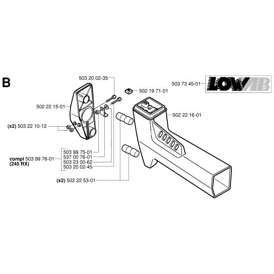 Tower Assembly for Husqvarna 245