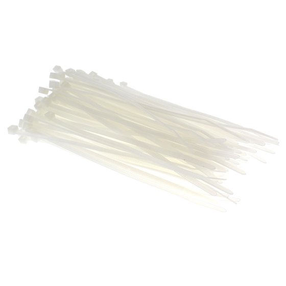 Cable Ties 3.6mm x 150mm White Nylon - 100 Pack