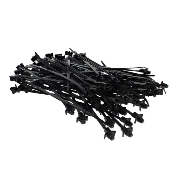 Panel Fixing Cable Ties Black 4.6x215mm for Wire and Cable Management