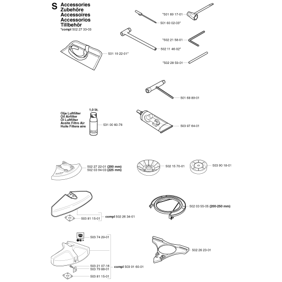 Husqvarna 245R Accessories