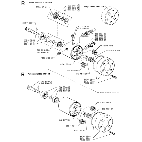 Hydraulic Pump Motor Assembly