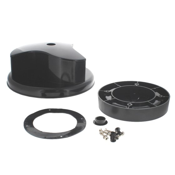 Rotary Van Roof Ventilator ABS with Shuttered Air Flow Grill - Black
