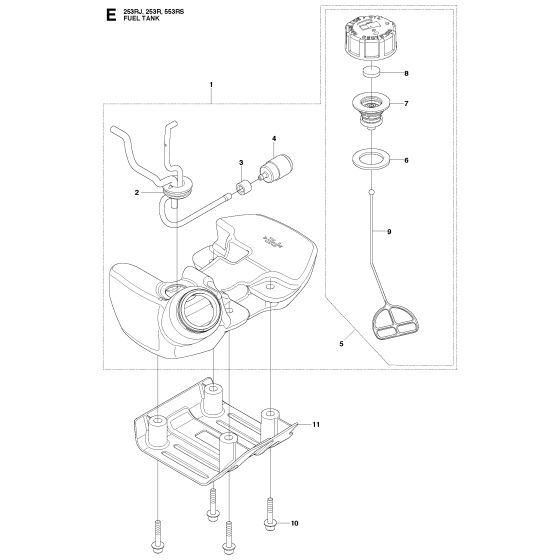 Fuel Tank Assembly for 253RJ
