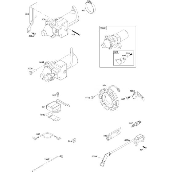 Alternator Assembly for Briggs