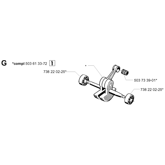 Crankshaft Assembly for 268K