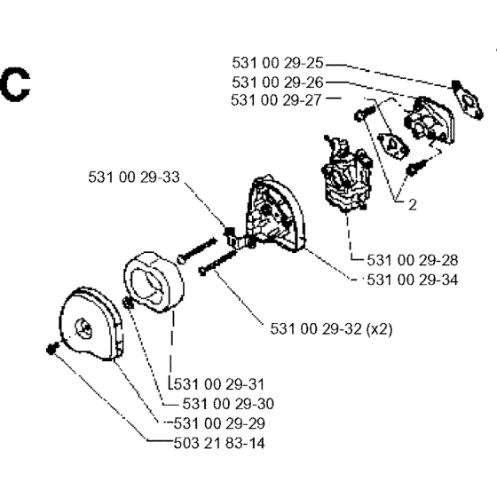 Carburetor & Air Filter for 26H
