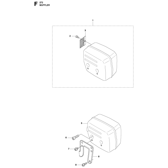 Muffler Assembly for 272xp