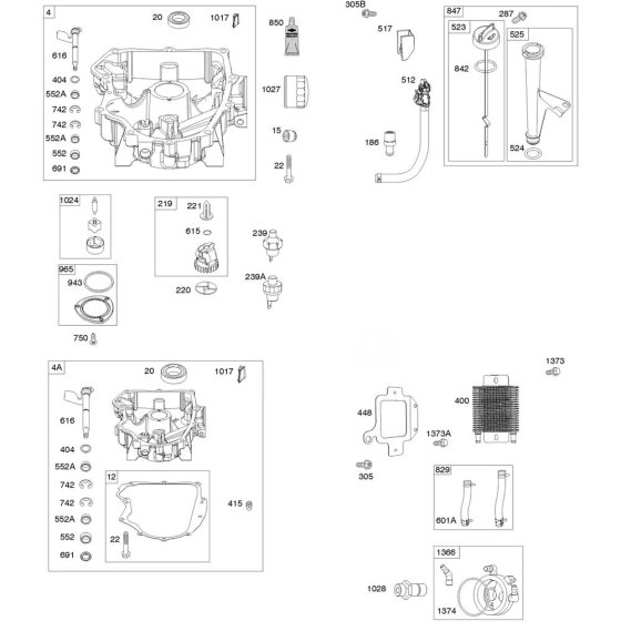 Sump Assembly for Briggs & Stratton