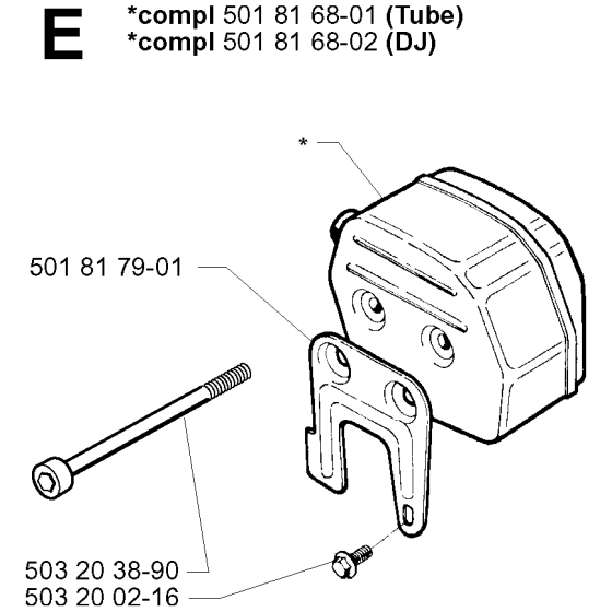 Muffler-2 for Husqvarna 281