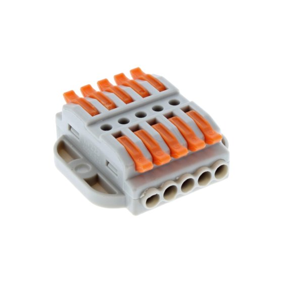 5 Way, Quick Wire Splice Connector Splitter, 32A, 250V AC
