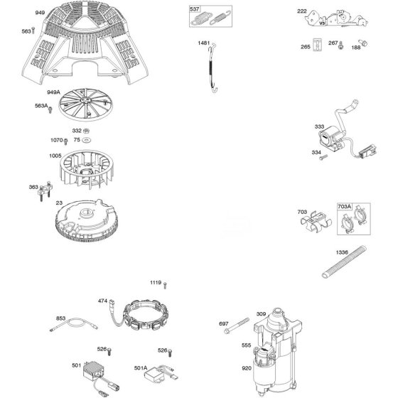 Flywheel Assembly for Briggs & Stratton