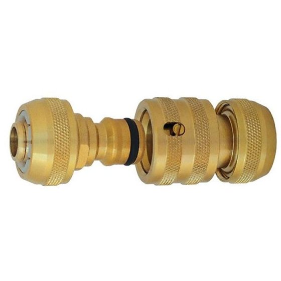 Hose Connector Set 1/2" Brass for Garden Hose Extension