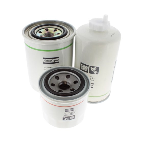 Service Kit (500hr) for Atlas Copco XAS88-7 Generator - OEM No. 2912-4484-04