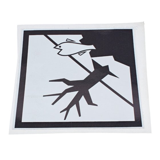 Fish/Tree Environmental Hazard Warning Diamond Label 100mm x 100mm