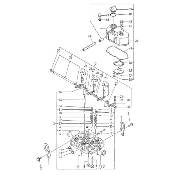 Cylinder Head, Bonnet Assembly