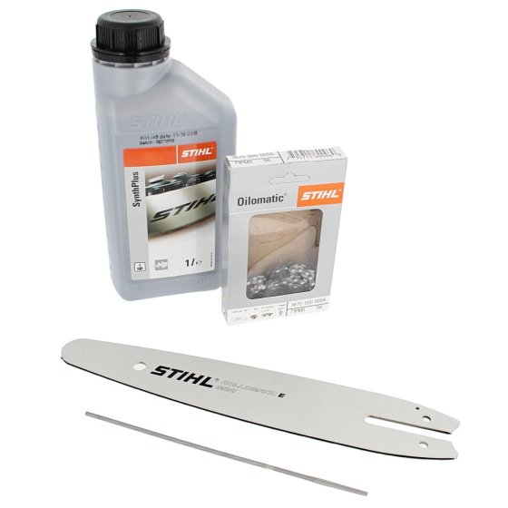 16" .325"P 1.6mm (.063") Chain Bar Oil & File Kit for Stihl MS240 Chainsaws