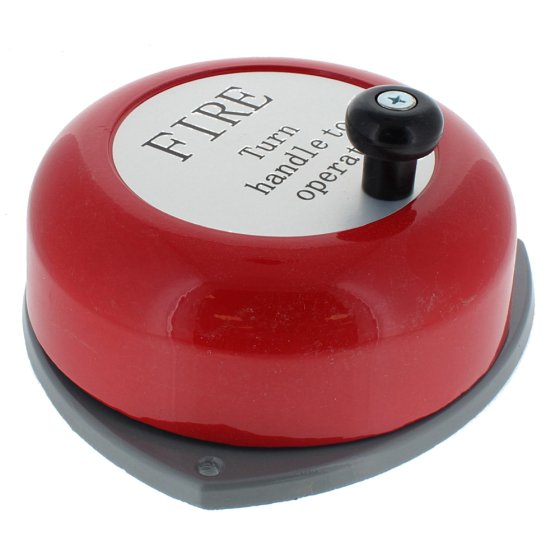 Rotary Fire Alarm Bell Hand Operated 280mm x 229mm for Emergency Safety