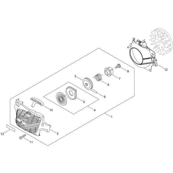 Recoil Starter for Shindaiwa 305S