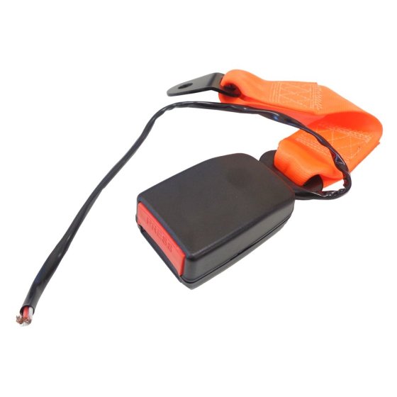 Female Half Orange Lap Seat Belt Attachment - 2 Point - Wired - 20cm