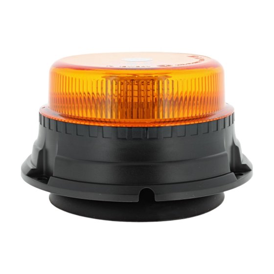 LED Amber/Orange Flashing Beacon (Low Profile) - Magnetic & 3 Bolt Fixing