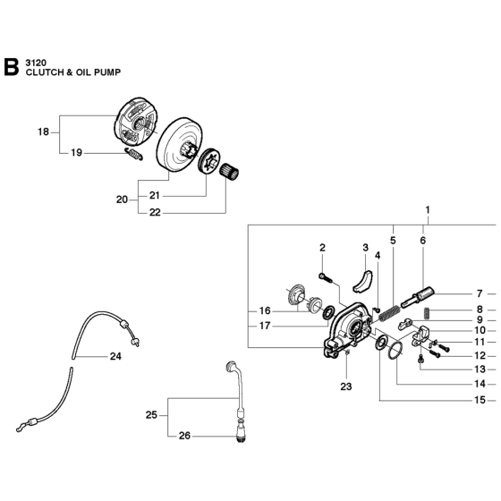 Clutch & Oil Pump Assembly