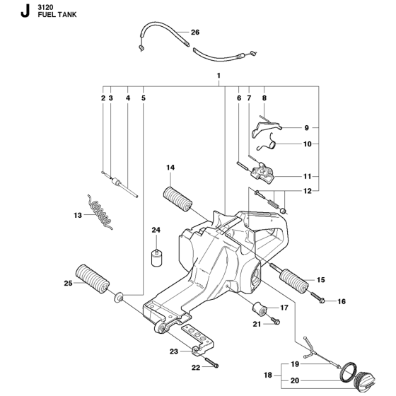 Fuel Tank Assembly for 3120XP