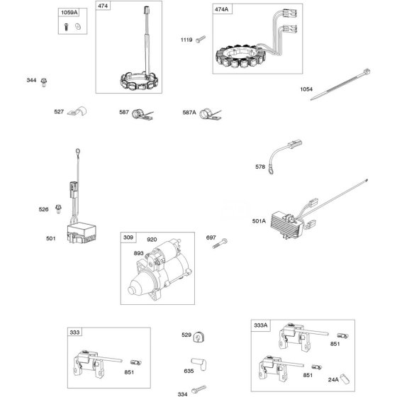 Alternator Assembly for Briggs