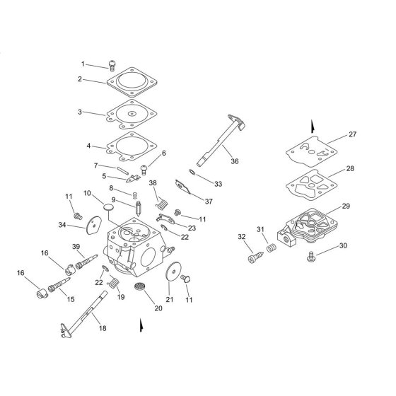 Carburettor for Shindaiwa 320TS