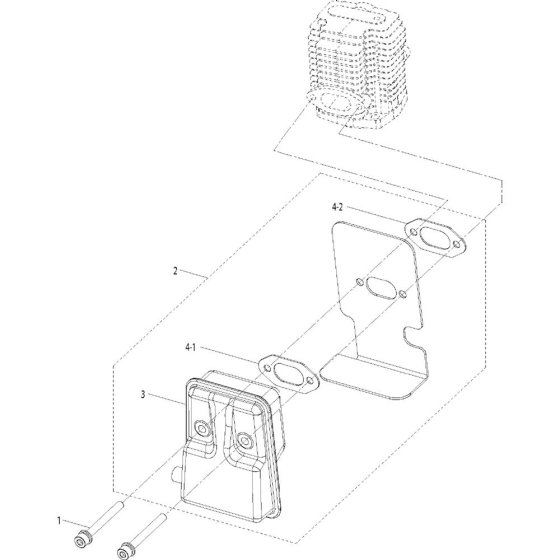 Muffler Assembly for Husqvarna