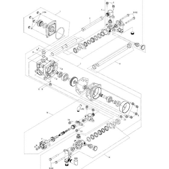 Pump Assembly for Husqvarna 321 S25