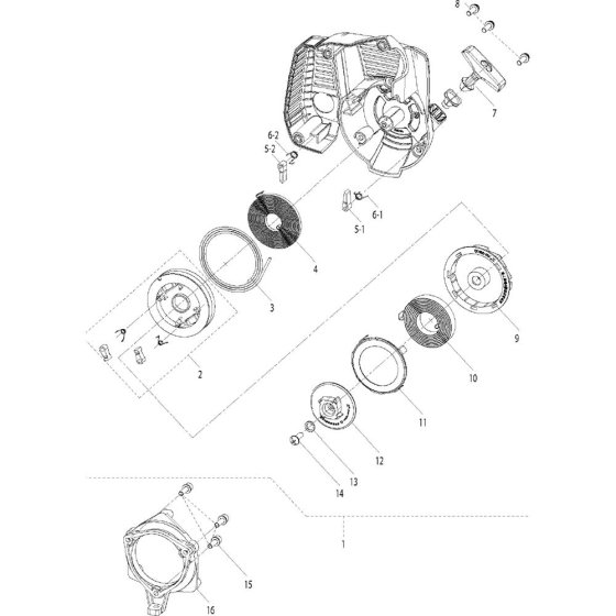 Starter Assembly for Husqvarna