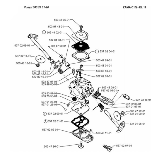 Carburetor for Husqvarna 322 C