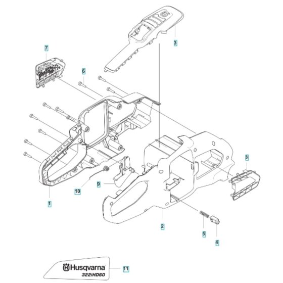 Husqvarna 322iHD60 Housing