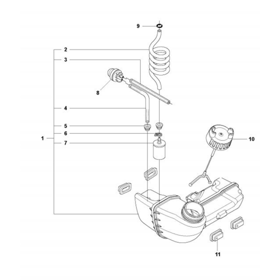 Fuel Tank for Husqvarna 323 EX