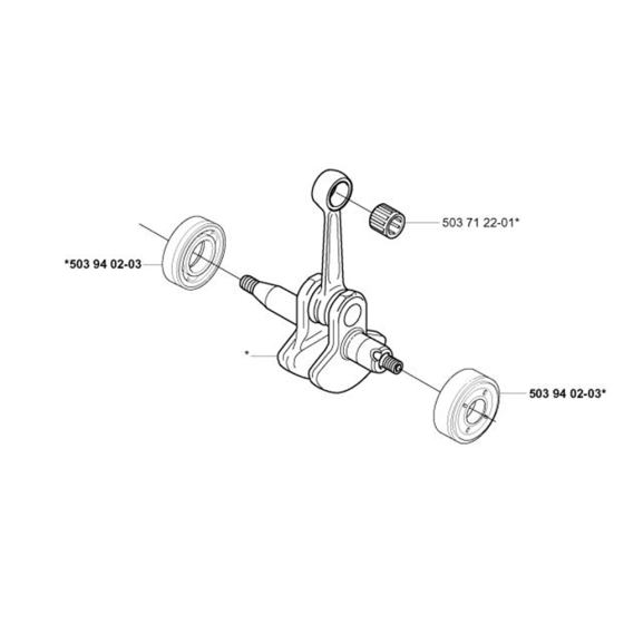 Crankshaft for Husqvarna 323 L