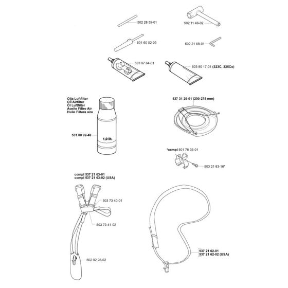 Husqvarna 323 L Accessories